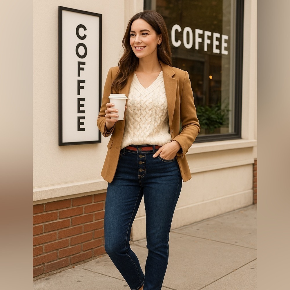Cabi Button Fly Skinny Jeans - Size 6